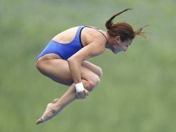 Paola Espinosa fue la abanderada de México en la ceremonia inaugural de Beijing 2008. REUTERS  /