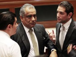 Los diputados José María Martínez, Raúl Vargas y Enrique Aubry. A. GARCÍA  /