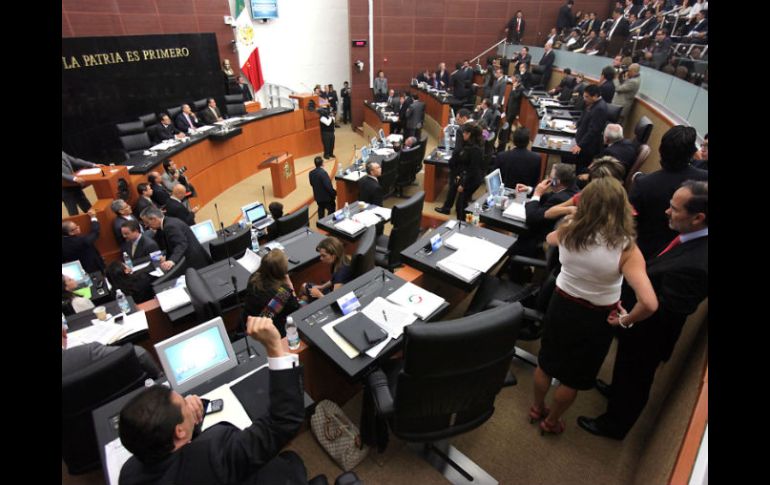 Aspecto de la sesión de ayer de la Comisión Permanente del Congreso de la Unión. EL UNIVERSAL  /