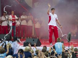 Jan Vertonghen del equipo de Ajax durante una presentación de su equipo en Amsterdam. AFP  /