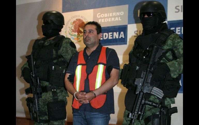 Valdemar Quintanilla Soriano alias ''el Adal'' comparece ante el Ministerio Público. NOTIMEX  /