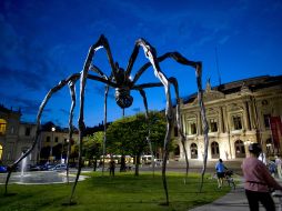 Bourgeois considera a 'Maman' como su obra cumbre se exhibe hasta el próximo 28 de agosto al aire libre. EFE  /