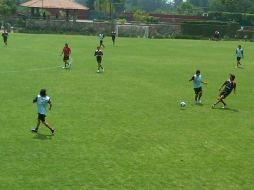 Jugadores de Atlas durante sesión de entrenamiento para el Torneo Apertura 2011. R. VELÁZQUEZ  /