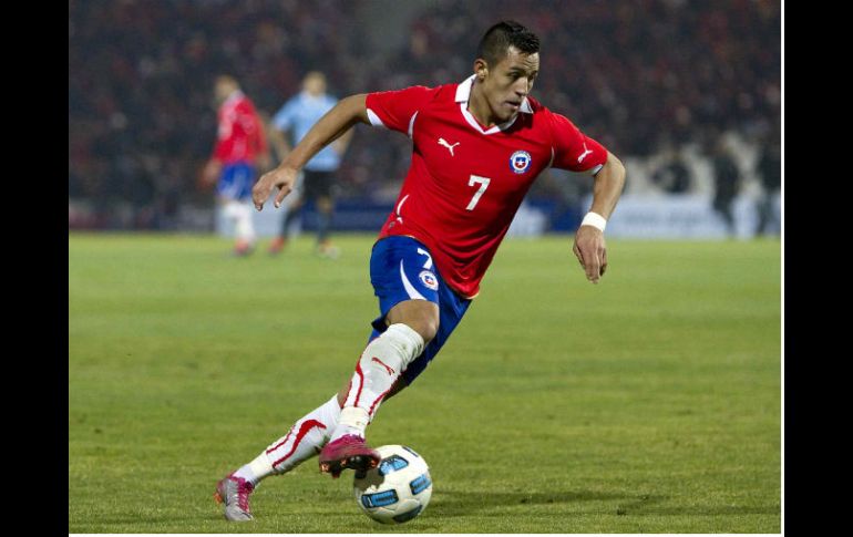 Foto de archivo de Alexis Sánchez, durante un partido de la Copa América 2011. MEXSPORT  /