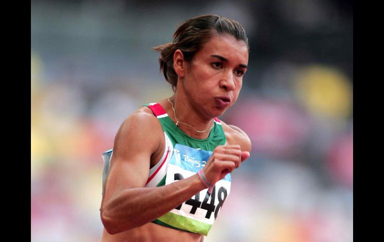 Foto de archivo de Gabriela Medina en las eliminatorias de 400mts durante los Juegos Olimpicos 2008 en Beijing.MEXSPORT  /