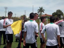 La selección mexicana entrenó arduamente en Pereira para asegurar su pase a cuartos de final en el Mundial. NOTIMEX  /