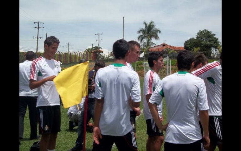 La selección mexicana entrenó arduamente en Pereira para asegurar su pase a cuartos de final en el Mundial. NOTIMEX  /