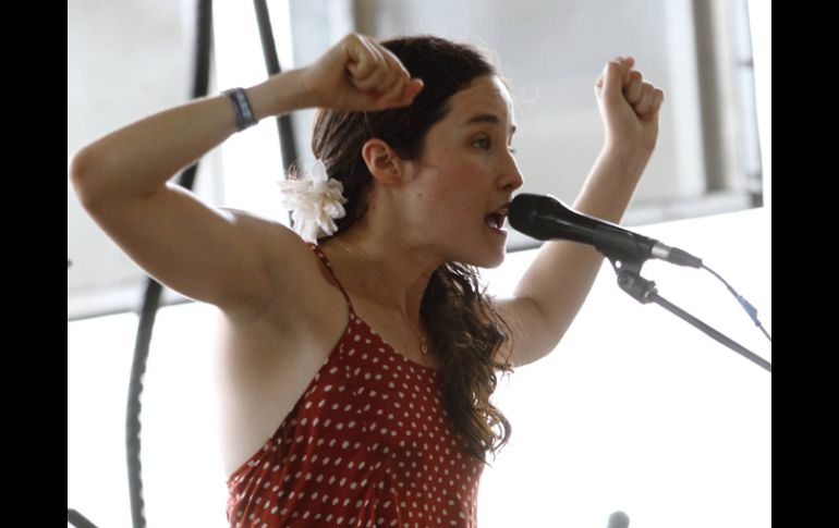 Ximena Sariñana entregó temas de su más reciente material, el segundo en su carrera. NOTIMEX  /