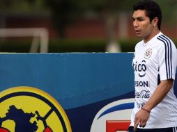 El exfutbolista paraguayo, Salvador Cabañas, durante visita al Club América, previo a su homenaje en el estadio Azteca. EFE  /