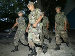 Militares acudieron al poblado 18 de Marzo para atender la denuncia ciudadana. ARCHIVO  /