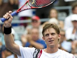 El tenista Kevin Anderson celebra su victoria en la segunda ronda del Masters1000. AP  /