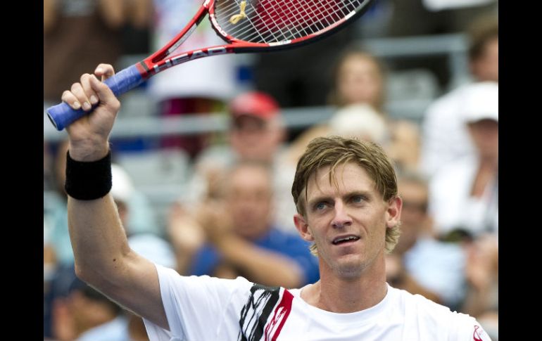 El tenista Kevin Anderson celebra su victoria en la segunda ronda del Masters1000. AP  /