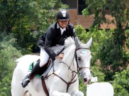 Imagen  de Nicolás Pizarro durante la prueba del día de ayer en el GCC, esta mañana toma el liderato del selectivo. M. FREYR IA  /