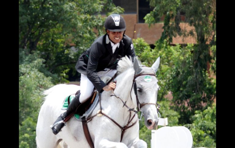 Imagen  de Nicolás Pizarro durante la prueba del día de ayer en el GCC, esta mañana toma el liderato del selectivo. M. FREYR IA  /