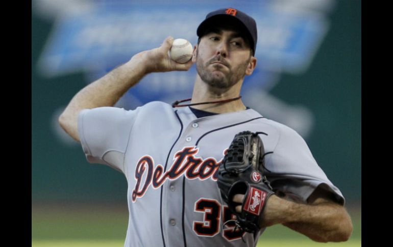 Justin Verlander retiró ayer a siete Indios por la vía del ponche y soportó tres imparables y tres carreras limpias. AP  /