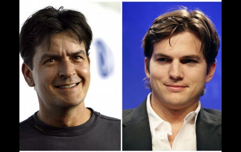 Charlie Sheen y Ashton Kutcher. REUTERS  /