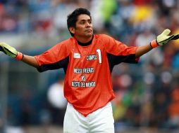 Jorge Campos es de los primeros elegidos al recinto del futbol mundial en Pachuca. MEXSPORT  /