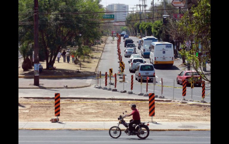 La Secretaría de Obras Públicas de Guadalajara inició los trabajos en febrero pasado. ARCHIVO  /