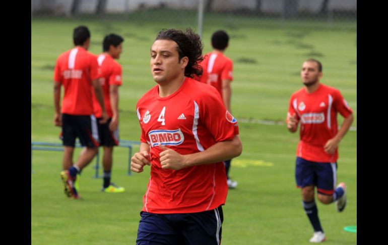 Hector Reynoso de Chivas, durante una sesion de entrenamiento en Verde Valle. EL INFORMADOR  /