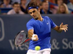 Roger Federer debutó con victoria en el Masters de Cincinnati. EFE  /