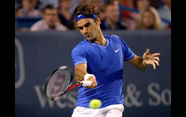 Roger Federer debutó con victoria en el Masters de Cincinnati. EFE  /