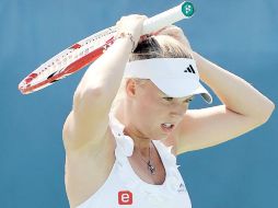 Caroline Wozniacki está sufriendo por una baja de juego significativa. AFP  /