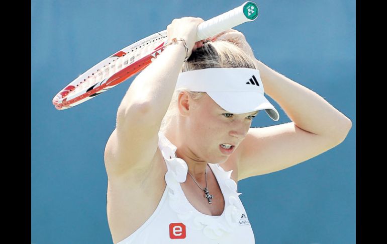 Caroline Wozniacki está sufriendo por una baja de juego significativa. AFP  /