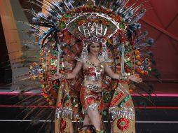 Al final, el traje ganador fue Diosa de la plata, vestimenta que recuerda las raíces del México prehispánico. S. NÚÑEZ  /