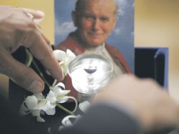 Las reliquias de Juan Pablo II llegan de Campeche. AFP  /