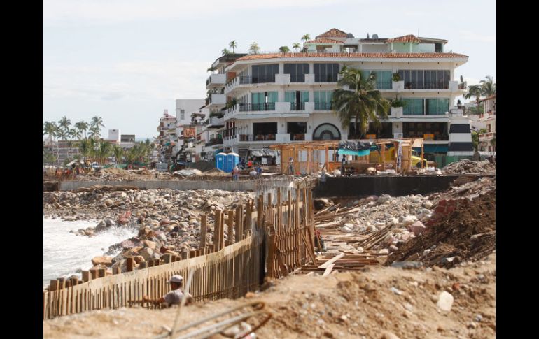 El Ayuntamiento de Puerto Vallarta señala que las obras estarán finalizadas en el mes de septiembre. S. NÚÑEZ  /