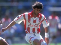 Ivo Basay de Necaxa durante la semana 8 del futbol mexicano en el año de 1994. MEXPORT  /