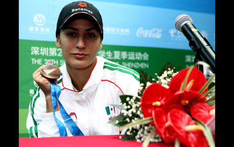 La clavadista mexicana, Paola Espinosa, suma 14 preseas en las últimas cuatro ediciones de la Universiada. ESPECIAL  /