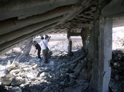 Los ataques a Trípoli han dejado varios edificios en ruinas. EFE  /