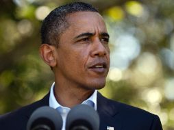 Obama interrumió brevemente sus vacaciones para emitir su discurso. AFP  /