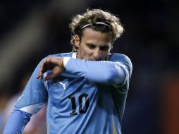 Diego Forlán con la selección uruguaya durante el torneo Copa América. REUTERS  /