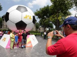 Balones panamericanos ubicados en el Parque Revolución. M.FREYRIA  /