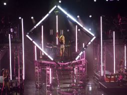 Se muestra la cantante Kesha durante el concierto en el Auditorio Nacional en Ciudad de México. AFP  /