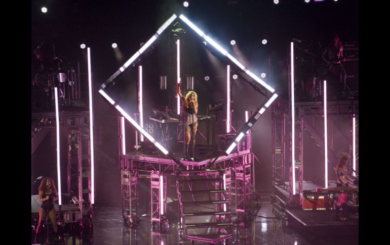 Se muestra la cantante Kesha durante el concierto en el Auditorio Nacional en Ciudad de México. AFP  /