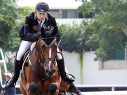 Alberto Michán, con Rosalía La Silla, durante la calificativa tres previo a los Juegos Panamericanos. EL INFORMADOR  /