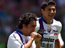 Jugadores del Atlante, durante partido de la Jornada seis del Torneo Apertura. MEXSPORT  /