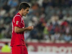 El jugador de Toluca, Antonio Naelson Sinha, durante partido perteneciente a la jornada cinco del Torneo Apertura. MEXSPORT  /