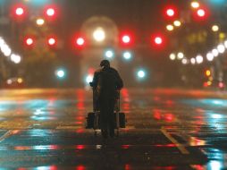 La víspera, las calles de la ciudad de Nueva York quedaron vacías; en toda la metrópoli imperaba una tensa calma. AP  /