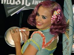 Katy Perry luce un atuendo oriental. AP  /