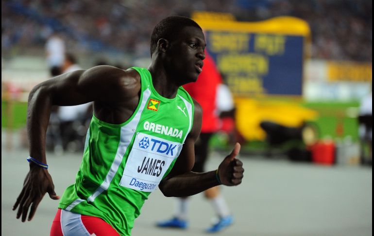 Kirani James durante la carrera de la Semifinal de 400 metros. AFP  /