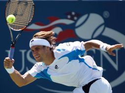 El tenista español David Ferrer enfrenta al ruso Igor Andreev en el partido de primera ronda del US Open. REUTERS  /