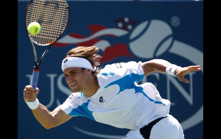 El tenista español David Ferrer enfrenta al ruso Igor Andreev en el partido de primera ronda del US Open. REUTERS  /