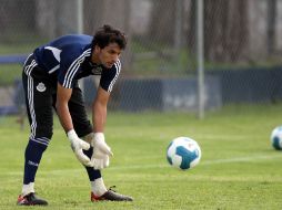 El portero Luis Michel, del Guadalajara, no quiso entrar en polémicas. MEXSPORT  /