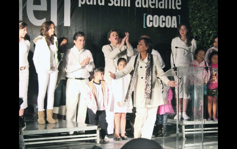 La candidata a la gubernatura por el PAN-PANAL, Luisa María Calderón, durante un acto de campaña. NTX  /