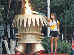 La Antorcha Panamericana fue encendida el pasado 27 de agosto en la Zona Arqueológica de Teotihuacan. MEXSPORT  /