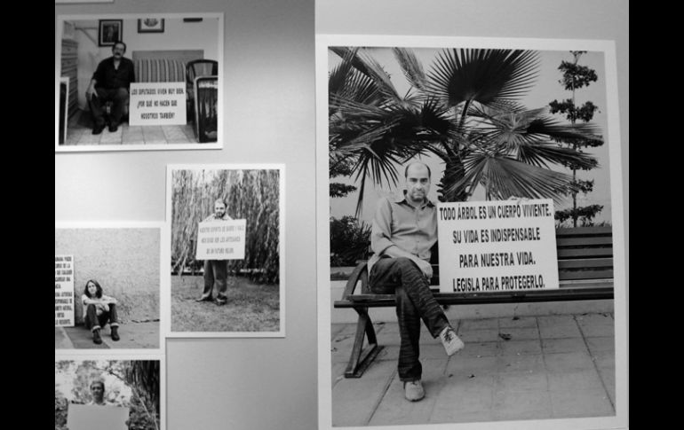 En esta exposición fotográfica se muestra 39 ciudadanos que con pancarta en mano exponen algunas de sus inconformidades. ARCHIVO  /